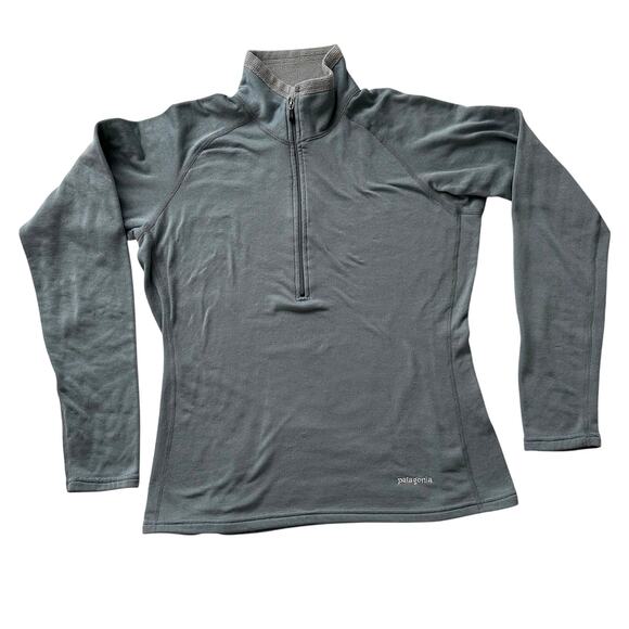 Patagonia VTG USA Made Regulator R1 1/2 Zip Expedition Weight Sage Pullover M - Picture 1 of 10